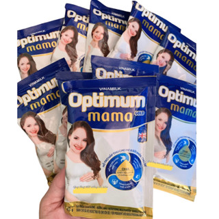 Combo 10 gói 43g Sữa bầu Optimum Mama Gold DHA và Cholin, Iốt giúp tăng cường não thai nhi - Lợi Sữa