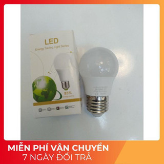 Bóng đèn led 3w ánh sáng trắng hoặc vàng siêu tiết kiệm đèn đui e267 thông dụng bảo hành 12 tháng
