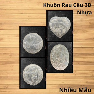 Khuôn Nhựa Oval Và Tròn Làm Rau Câu Hoặc Nền Cho Món Rau Câu 3D, 4D. (Nhiều Hình)