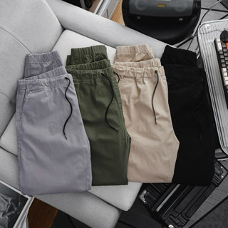 Quần kaki jogger lưng thun ống bo nam cao cấp BIGSIZE < 115kg (size 32-42) lưng thun dây rút