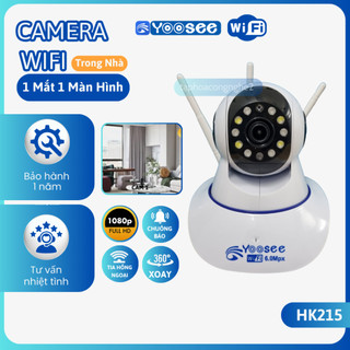 Camera WIFI IP Trong Nhà App YOOSEE 3 Râu, Hình Ảnh FHD 1080P, Quay Đêm Hồng Ngoại, Bắt Sóng Nhanh