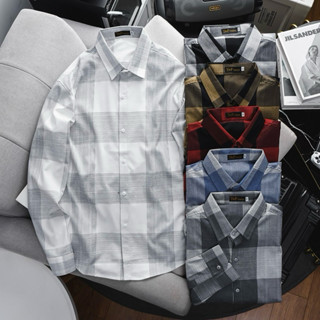 (Sale) Áo Sơ Mi Nam Caro Bigsize Tay Dài vải bố co giãn mã 2 Bigsize < 120kg