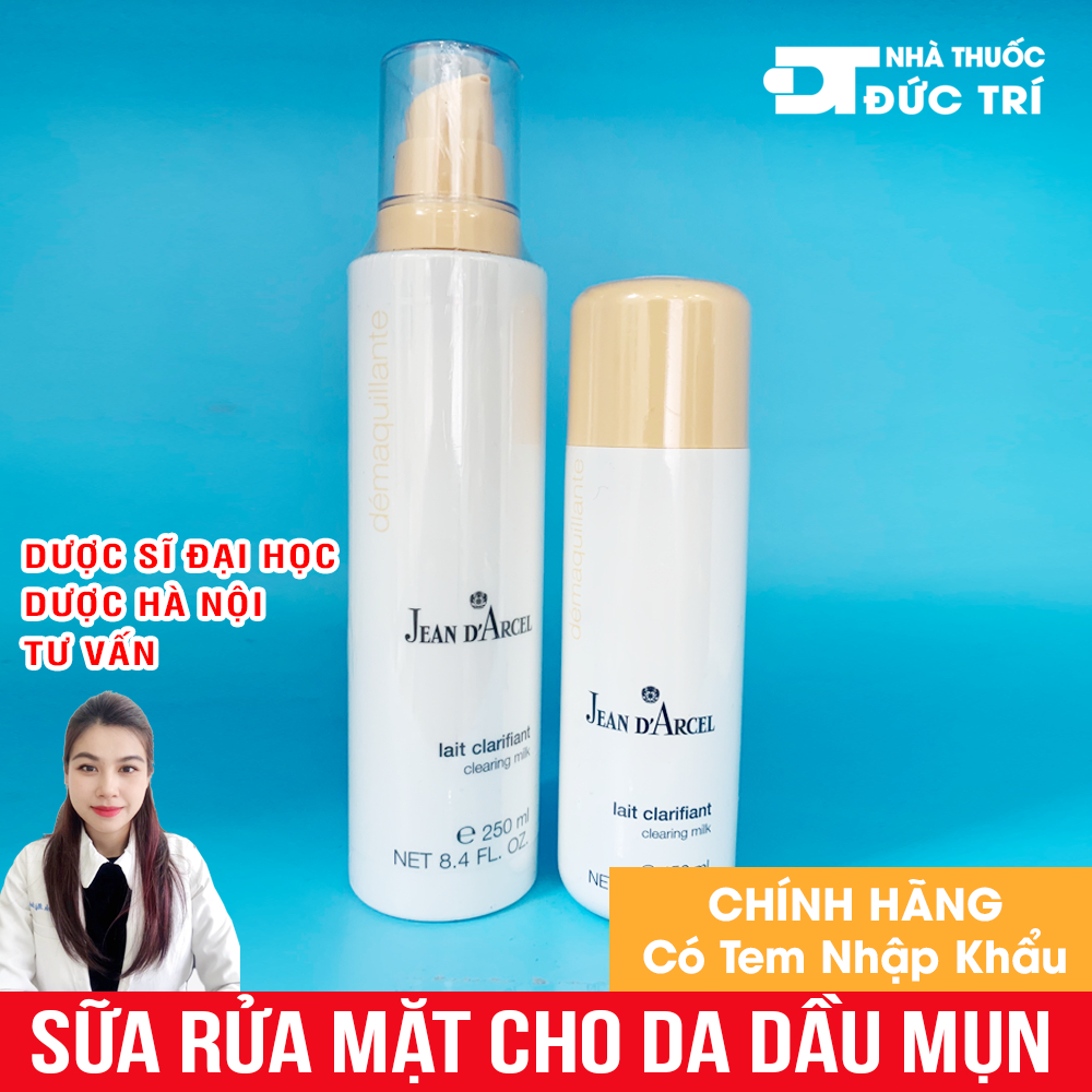 Sữa rửa mặt cho da dầu, da mụn JEAN D'ARCEL CLEARING MILK