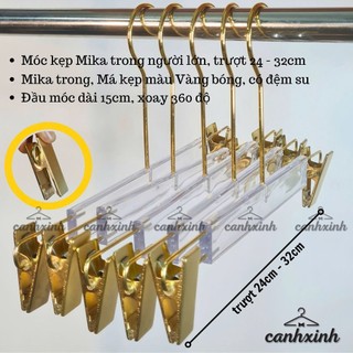 Móc Kẹp Mika Người Lớn Trong Suốt Cao Cấp