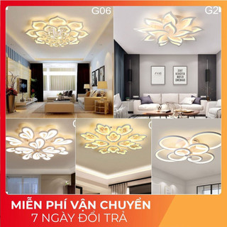 Đèn led ốp trần , đèn ốp trần 12 cánh 3 chế độ sáng kèm điều khiển từ xa, bảo hành 1 năm