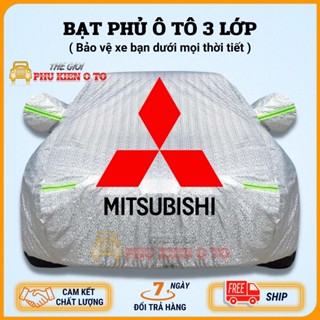 Bạt Phủ Xe Ô Tô Mitsubishi Mirage, Xpander, Attrage, Pajero, Xforce, Trition, Outlander, Chất Liệu Bạt Tráng Nhôm 3 lớp