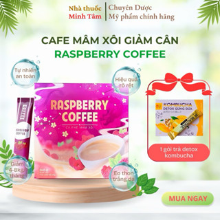 Cà Phê Mâm Xôi Giảm Cân Raspberry Coffee Chính Hãng, Giảm cân cấp tốc 4-6kg an toàn trong vòng 1 tháng, hộp 15 gói