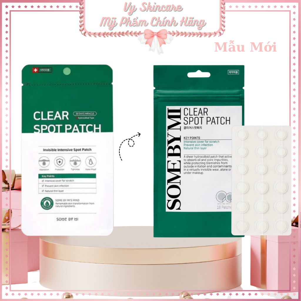 Miếng Dán Mụn Some By Mi Spot Patch Hỗ Trợ Giảm Mụn Dành Cho Mọi Loại Da 18 Miếng
