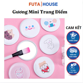 Gương mini hàn quốc trang điểm 7cm nhỏ gọn