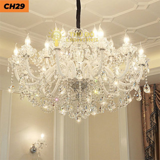 Đèn Chùm Nến Pha Lê 9119-18 Tay Chất Liệu Hợp Kim Kết Hợp Sang Trọng Hiện Đại - bảo Hành 12 Tháng
