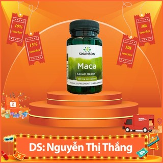 Swanson Maca Sexual Health 500mg 60 viên Viên uống Thực phẩm chức năng