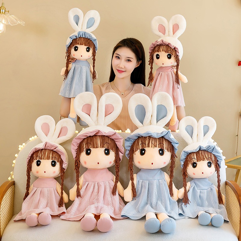 Thú bông gấu bông thỏ, gấu lông dài,búp bê