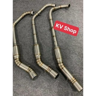 cổ pô 2 khúc inox 304, bầu hơi tổ ong