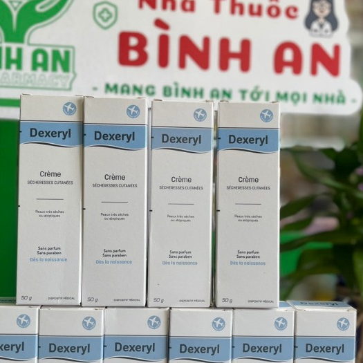 Kem nẻ dưỡng ẩm Dexeryl Creme, Pháp (50g) hỗ trợ da nứt nẻ, chàm sữa, mẩn ngứa - NT Bình An.
