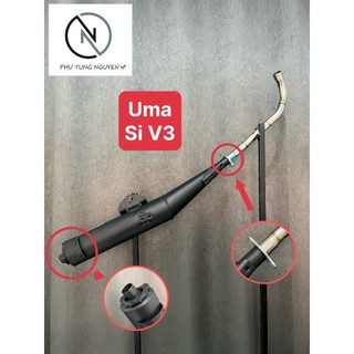 Pô Uma v3 gắn cho xe Sirius và Wave, Dream hàng xịn, giá tốt MS02