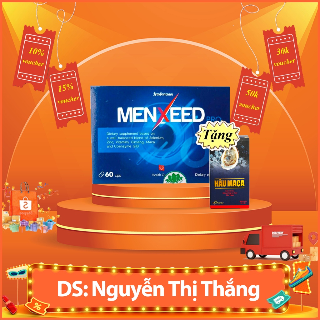 mua Menxeed Pro tặng Hàu maca (thực phẩm hỗ trợ sinh sản nam giới)