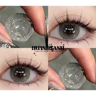 (LENS CÓ CẬN) Lens Mắt Kính Áp Tròng xám anh đào tự nhiên giãn ít mini fairy topia gray [Giá 1 Đôi + Kèm Khay Dụng Cụ]