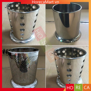 Ống đựng muỗng đũa tròn bằng inox 201 - Ống đũa inox tròn không gỉ nhiều mẫu