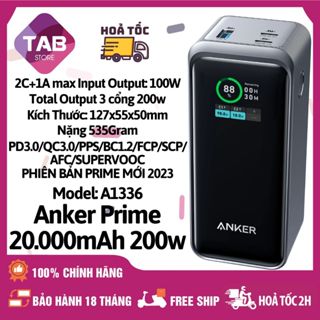 Sạc Dự Phòng Anker Prime 20.000mAh 200w 2C+1A - A1336 (Bảo Hành 18 Tháng)