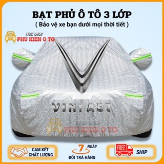 Bạt Phủ Xe Ô Tô VINFAST FADIL, VF E34, VF3, VF5, VF6, VF7, VF8, VF9, LUX A 2.0, LUX SA Chất Liệu Bạt Tráng Nhôm 3 Lớp