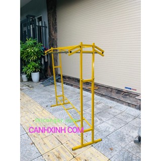 Sào treo qần áo, Kệ Sắt Đôi, Kệ Lắp Ráp Treo Áo Quần 2 Bên Hàng Dày Dặn