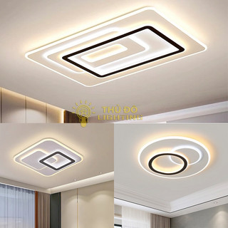 Đèn Ốp Trần 830, Chất Liệu Hợp Kim Nhôm Kết Hợp Nhựa Tán Quang Acrylic, Led 3 Chế Độ