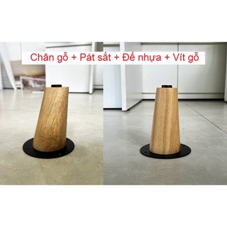 COMBO 4/5/6 chân gỗ 10CM thẳng/xéo (ĐÃ SƠN PU HOÀN THIỆN) - PHÍ SHIP RẺ