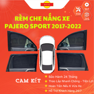 Rèm Che Nắng Loại 1 Chính Hãng Mr Ô Tô,Thiết Kế Cho Xe MITSUBISHI PAJERO SPORT 2017-2022