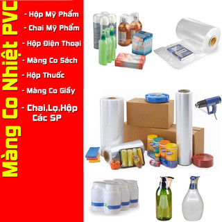 MÀNG CO NHIỆT PVC LOẠI 1,MÀNG CO HỘP MỸ PHẨM,MÀNG CO Chai, NẮP CHAI,Màng Co Sách, Màng co Hộp Các Loại