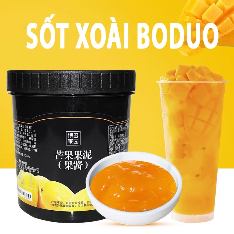 Mứt Xoài Boduo (1.3kg) – Đậm Đà Hương Xoài, Pha Chế & Làm Bánh Thơm Ngon