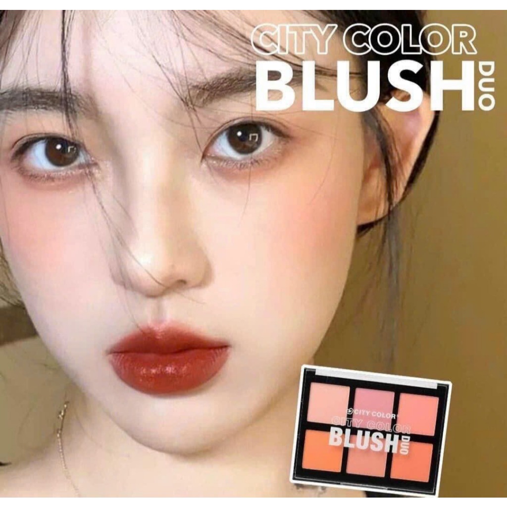 Phấn má hồng CITY COLOR blush duo.