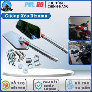 Gương chiếu hậu xe máy Rizoma mini thời trang mẫu xéo nhôm cao cấp cho AB SH SH Mode Airblade...