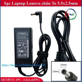 [Chân To] Sạc Laptop LENOVO 19V – 3.42A – 65W đường kính đầu sạc 5.5mm ký hiệu chân 5.5x2.5mm