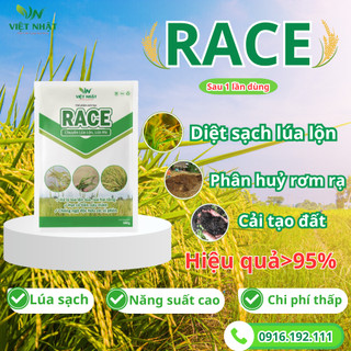 Chế phẩm Chuyên xử lý lúa lộn, lúa ma, hạn chế chết cây con, phân hủy rơm rạ, chống ngộ độc hữu cơ, xì phèn-RACE 500g