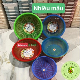 COMBO 3 Rổ rửa rau, rổ đựng hoa quả, rổ đựng rau nhiều kích thước nhựa Việt Nhật dày đẹp chắc chắn