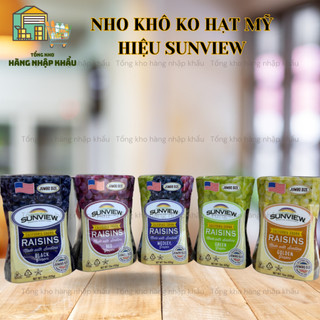 [CHÍNH HÃNG, DATE MỚI] Nho khô thập cẩm Mỹ ko hạt hiệu Sunview rất ngon hộp 425g