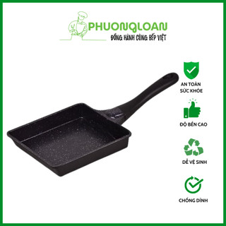 Chảo chống dính hình chữ nhật đun bếp từ Cookqueen Hàn Quốc