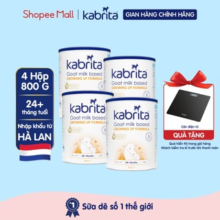 Combo 4 lon sữa dê kabrita số 3 cho trẻ trên 24 tháng - lon 800g