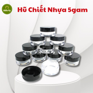Hũ chiết nhựa 5gam chiết kem, chiết mỹ phẩm