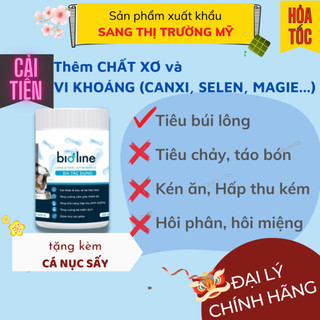 Men Vi Sinh Cho Chó Mèo BIOLINE, Men Tiêu Hóa Cho Chó Mèo Tiêu Chảy Táo Bón Kén Ăn Hôi Phân
