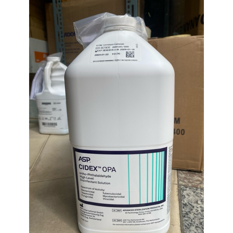 Dung dịch sát khuẩn dụng cụ Cidex OPA can 3.78 lít chính hãng