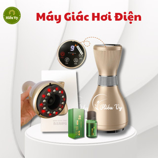 Máy giác hơi tích điện 9 cấp nhiệt + 9 cấp hút + 9 cấp xung điện sử dụng giác hơi, cạo gió