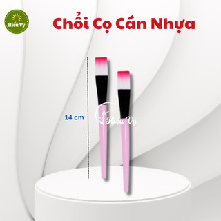 Chổi cán nhựa đầu lông quét, trộn mặt nạ