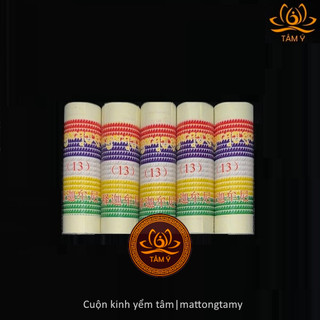 Cuộn Kinh (COMBO 10 CUỘN) Yểm Tâm Tượng/Pháp Bảo (Liên Hoa Sinh - Tara - Thần Tài - Dược Sư...)