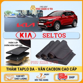 Thảm taplo Kia SELTOS da Cacbon cao cấp, chống nóng ô tô hiệu quả