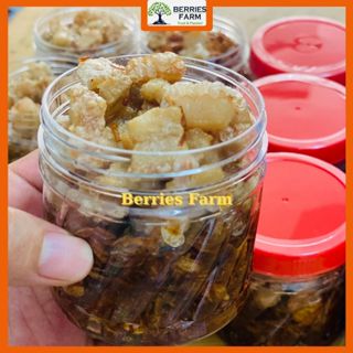 Tóp mỡ Hành phi nhà làm sạch có dầu dùng trộn món Phở khô Gia Lai hũ 200Gr nhà Berries Farm