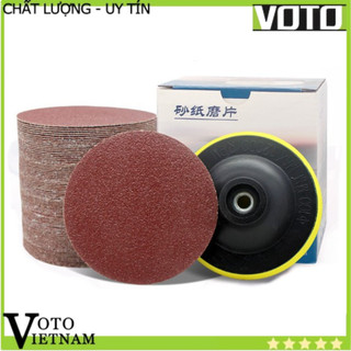 Combo 10 Tấm giấy nhám tròn tự dính size 5 inch - 7 inch, độ nhám P60 - P1000 Voto