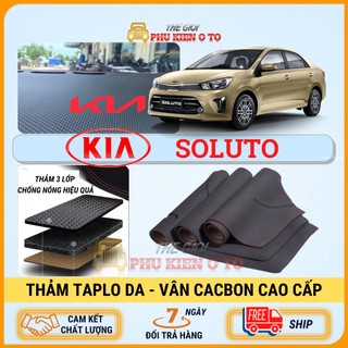 Thảm taplo kia soluto 2019 - 2022 da cacbon cao cấp, chống nóng ô tô hiệu quả