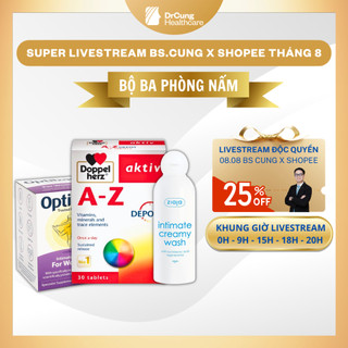 Dr cung combo az depot, optibac 30 viên, intimate - tăng sức đề kháng, bổ sung lợi khuẩn, vitamin, phòng bệnh phụ kh