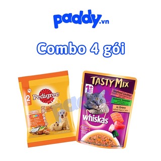 Combo 4 Gói Pate Whiskas Pedigree